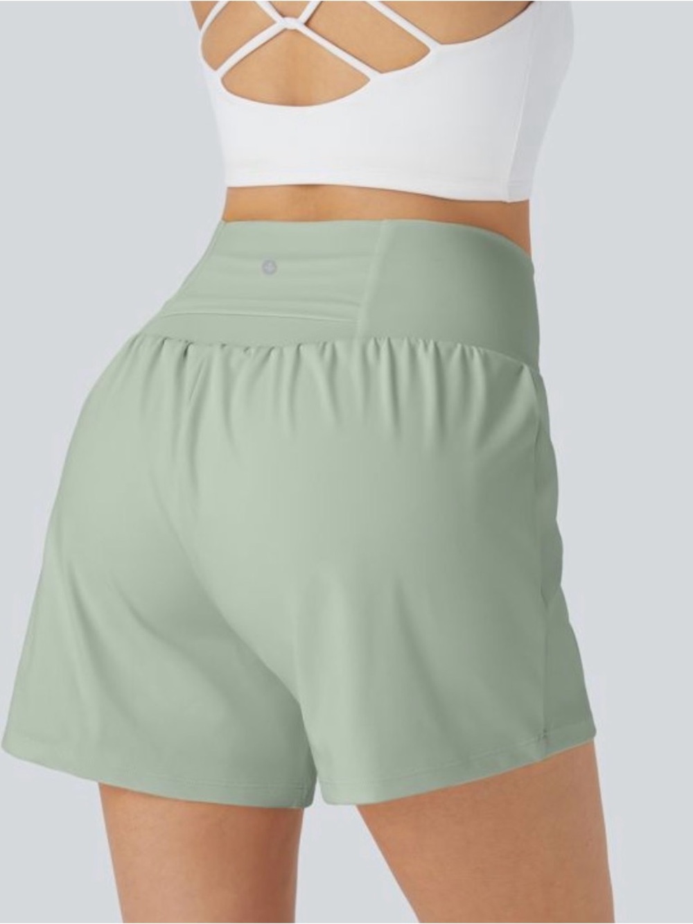 HALARA light green bean 5” active shorts - Size XL - Picture 2 of 11